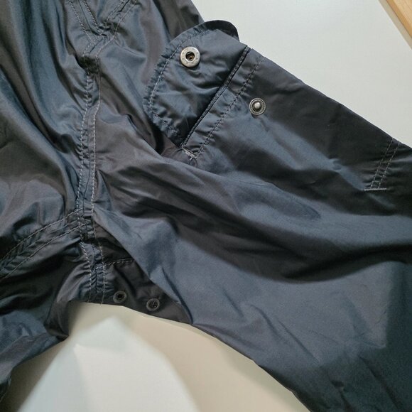 Tommy Bahama Windbreaker Half Zip Jacket Men M Navy Anorak LS Hood Preppy Nautic - Picture 12 of 16